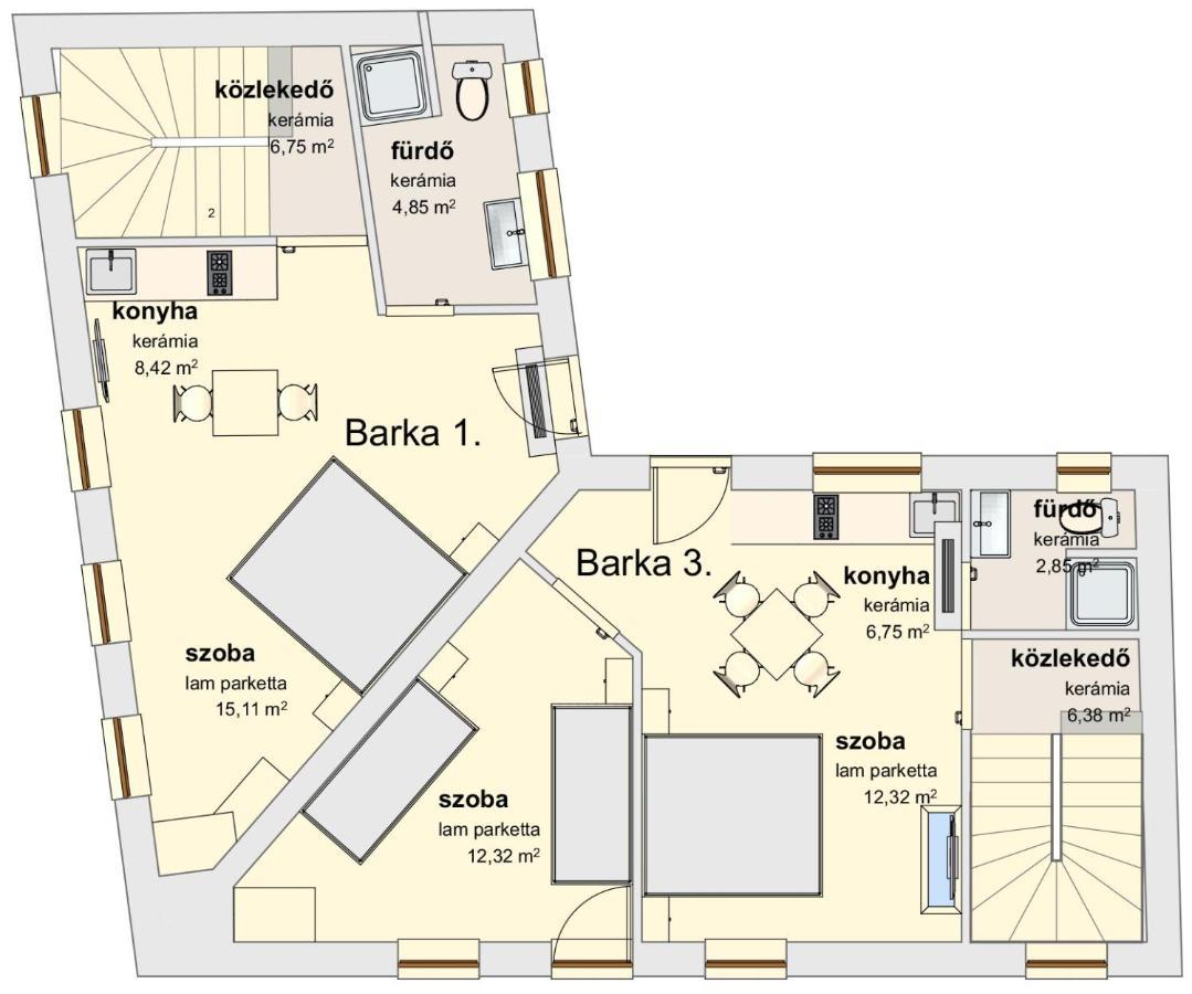Barka Apartman Eger Buitenkant foto